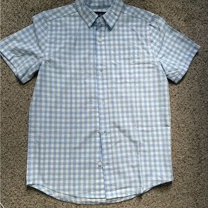 Light Blue Gingham Boys Shirt